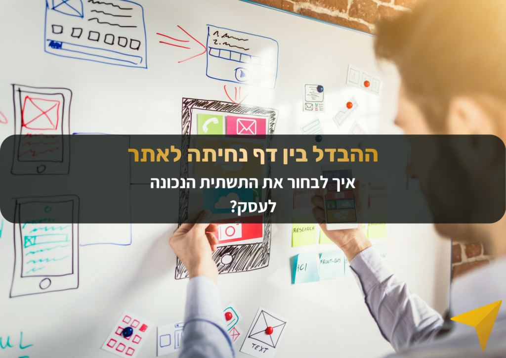 מה ההבדל בין דף נחיתה, אתר תדמית ואתר מכירות איקומרס? עדן וייס עושה סדר בסוגי הנכסים הדיגיטליים כדי שתבחרו את הכלי הנכון לעסק שלכם.